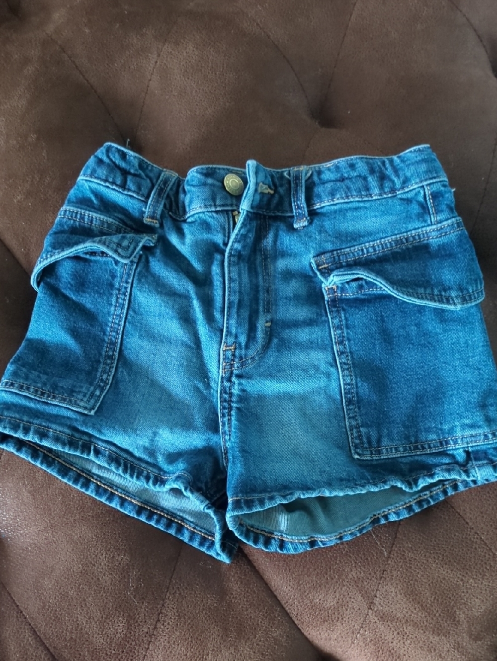 H&M Blue Denim Cargo-Style Kids Shorts